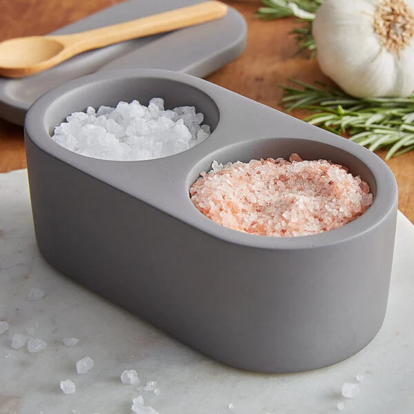 Cement Salt Box Cellar with Wood Spoon Georgetown Olive Oil Co.