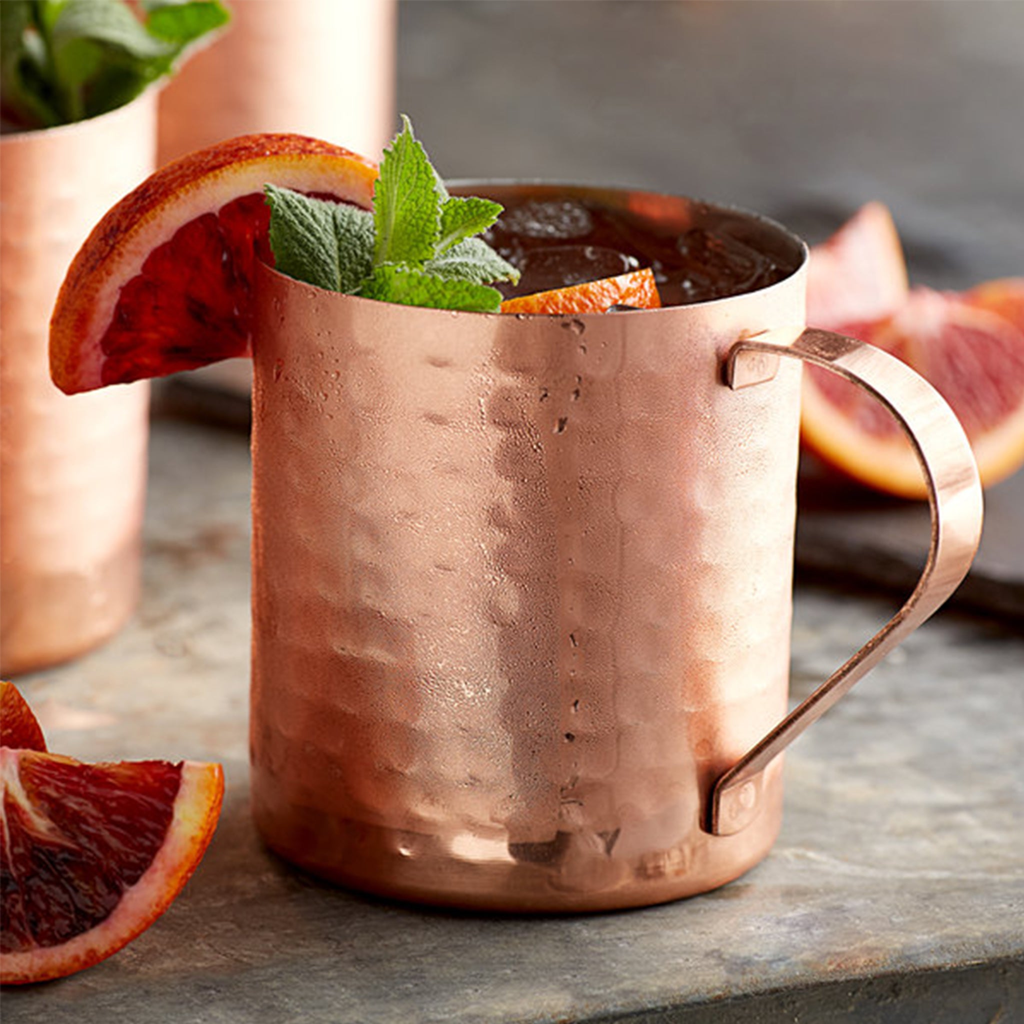 Bar Lux 16 oz Copper-Plated Stainless Steel Moscow Mule Mug - 3